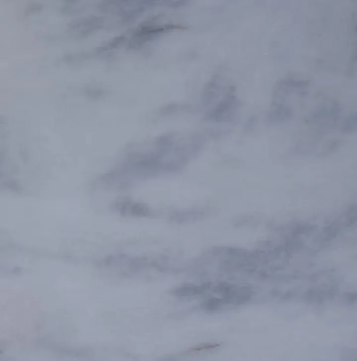 Aspen Snowdrift marble sample, close up