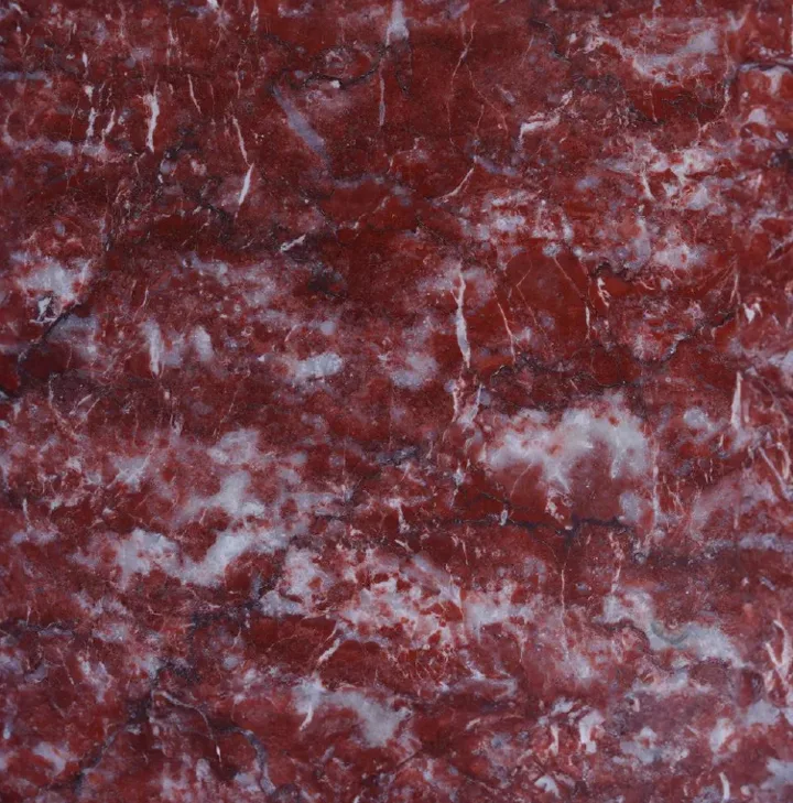 Regal Crimson marble sample, close up